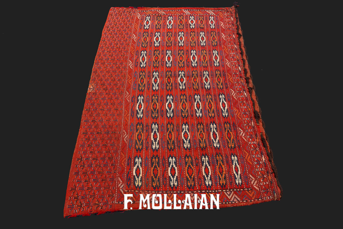 Tapis Kilim Ancien Jadjim Paire Couleur Rouge n°:722303